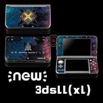 NEW 3DSLL3DSXL pain stickers pain machine film stickers Monster Hunter red X limited MH color stickers anime color film