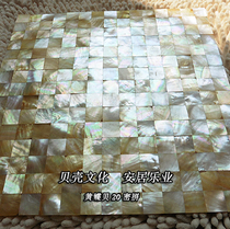 (Poyang Lake) 20 yellow butterfly shell secret natural shell mosaic tile wallpaper application Wall kitchen and bathroom