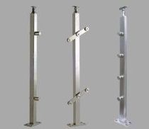 Stainless steel engineering armrests hanging glass columns 38 x 38 square pipe stainless steel railing columns can be set for drawing