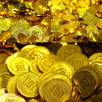 Activity lottery Catch fake gold coins Face value Table game coins Chip props Gold coins face value coins Pirate coins Toys