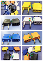 European standard converter power socket flat turn round two round feet can be plugged into national standard American standard Australian British plug 9120