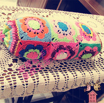 Tao elegant-pure handmade crochet crochet cotton thread woven lace pillow cushion waist cushion bay window with multi-color custom