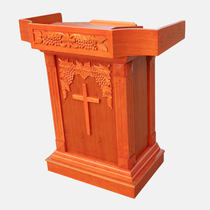 (Nazarene carpenter)Christian Solid Wood pulpit Church Priest pulpit Cross pulpit Preferential price
