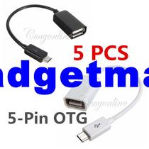 5pcs bag 5-Pin Mini Micro USB2 0 A To Female USB B OTG Charg