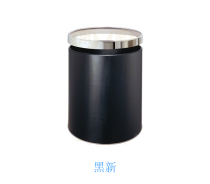 Hotel supplies room special hall round trash can stainless steel medium trash can multi-color