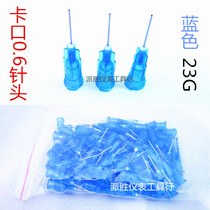 Dispensing needle Dispensing machine needle nozzle Stainless steel bayonet needle (100 pcs price 0 6 23Gl blue