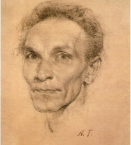 T027 (USA) Nicola Fechin Ivanovich Fechin sketch illustration painting Atlas