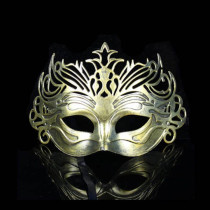 Antique mask masquerade half face lady mask ancient Roman fighter Crown mask two-color optional