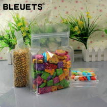 14*24 6 Self-supporting self-sealing eight-sided bag (transparent) organ bag food bag sealing pocket plastic packaging bag