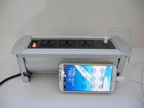 Desktop socket Manual flip plug Welded Wire Information Table Socket Multi - function docking box flip plug