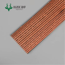 Baizhuo Huaqi pine carbonized wooden floor wallboard outdoor carbonized floor wooden keel Wood square 90*10