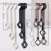 Aluminum alloy home supermarket storage clothing store shook Diamond hook stainless steel metal lengthy shook adhesive hook flat hook