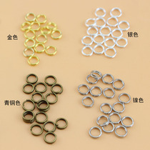  5mm 6mm double ring connecting ring Link ring Circle open ring ring Handmade DIY material accessories