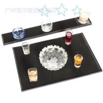 New PVC bar mat Bar mat Water mat Rectangular drain coaster Wine glass mat Rubber bar mat Non-slip coaster