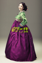 Korea imported fabric modified high waist Hanbok Western Satin Hanbok YE-GL7073