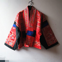 New ethnic style silk Miao embroidery coat embroidered coat Yang Liping with womens coat three colors