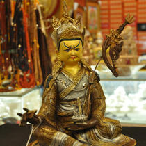 Nepal copper hand carved Lotus Master Buddha Statue Nepal Copper Lotus Master Buddha statue is one foot high