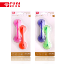 Funi ct-293 whiteboard magnetic particles super strong iron absorber two-color handle type strong magnetic glass whiteboard