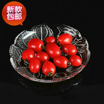 Crystal glass fruit plate Dry fruit plate Cold dish plate Small fruit plate Snack plate Snack plate Bar KTV special