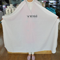 Hair salon hair salon hair stylist barber cloth white hair cut cloth brown hot dyed oil non-stick hair waterproof