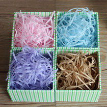 Shredded silk Colored Raffia filler Wedding candy box Gift gift box filler does not contain the box