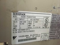 Sold Yaskawa servo drive SGDB-75ADSY332 in good condition and undertook maintenance services