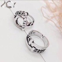 European and American 925 silver ring Women fashion jewelry sterling silver couple to ring Women gift girlfriend gift