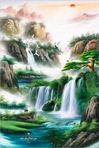 Adult 1000 Pieces Wooden Jigsaw Puzzle 1500 Childrens Puzzle Toy Gift Countries Painting High Mountain Flowing Water