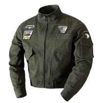 US Air Force pilot uniform jacket Spring and Autumn mens tooling Youth special forces uniform denim jacket baseball uniform