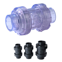 UPVC three percent Double Live check valve ball check valve Xiamen three percent corrosion resistant WF
