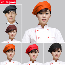 Hotel men and women work hat chef hat restaurant chef hat fast food waiter work hat beret home