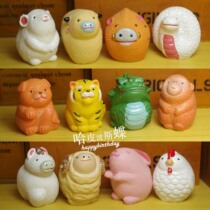 Year of the Ox super popular fat twelve Zodiac fat version animal model resin ornaments toy doll doll