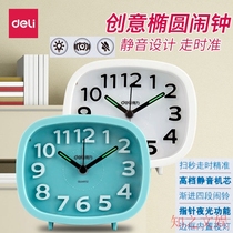 Del 8800 pointer luminous silent student alarm clock Korean version of simple creative bedside wake up with backlight