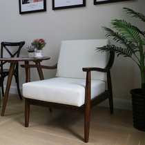 Customized Nordic high-density sponge solid wood sofa cushion sofa cover cover cover fabric sofa cover all-inclusive removable and washable