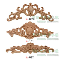 European carved decorative wood carving decals solid wood decals European solid wood carved pieces Dongyang wood carving European Wood decals
