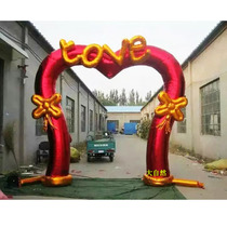 New wedding inflatable small arch 4 meters love gas mold wedding props Wedding arch butterfly welcome rainbow door