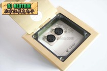 Concealed lift flap RDC-120 all copper plate ground insert unit double capnon female seat Type 86 plastic panel