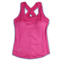 Spring and summer quick-drying stretch women with chest pad no rim camisole free bra cup one-piece sports yoga base