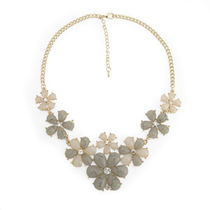 British original import IMPULSE WOMENS FLOWERS NECKLACE rhinestone flower necklace spot