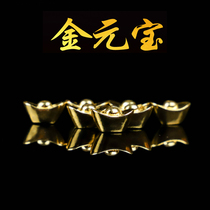 999 sterling silver plated 24k gold ingot collection of Buddha statue lucky ornaments solid for Manza gems 3g1 grain