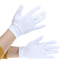 Performance white gloves ceremonial gloves stage performance spandex gloves jazz dance etiquette gloves spot