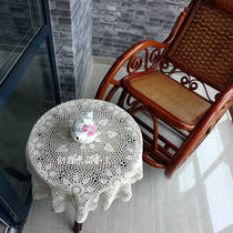 Traditional foreign affairs gift woven handmade crochet hook flower tablecloth multi-purpose pad Pastoral style lace shooting props