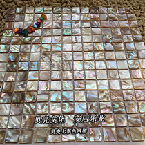 (Poyang Lake) Shell mosaic seven-color living room kitchen and bathroom aisle entrance background wall