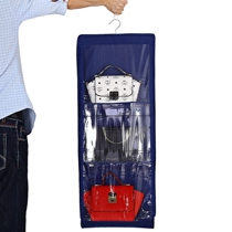 6 Pocket PVC Storage Bag Organizer Hanging Bags Clo