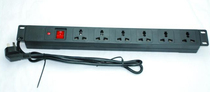 6-bit 10A PDU socket cabinet socket PDU plastic shell power socket patch panel six-plug