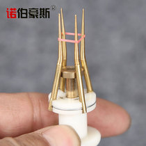 Red worm clip-on device with particle particles bait clip red worm on the bait device earthworm clip fishing gear supplies