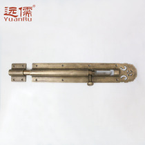 Yuanru copper sculpture Chinese antique brass latch Classical copper live plus size ground plug YRJ991