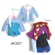 2021 childrens clothing childrens spring and autumn womens coat Frozen Snow White Princess Anna childrens warm coat