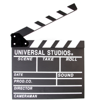 Film clapboard Director board board Wedding childrens studio shooting photography props Black field record board 0 4