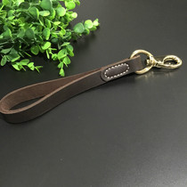 Walk the dog a step closer to the walking dog Bull Leather Traction Rope Large Canine Golden Maud Pastoral Alaska Dog Chain Dog Rope